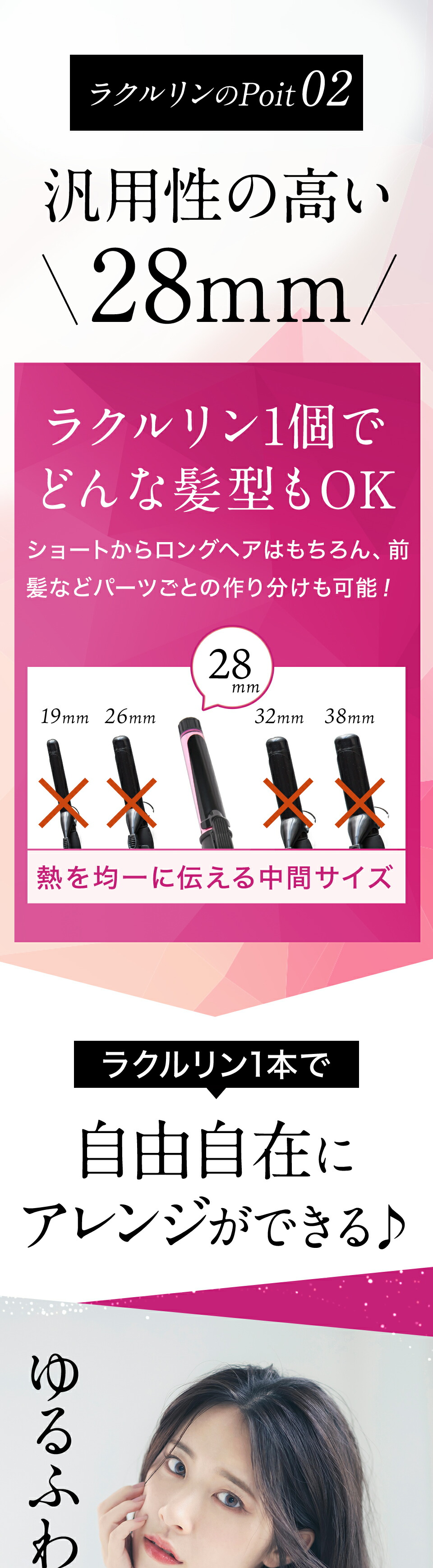 楽天市場】【スーパーSALE半額】自動カールアイロン 自動巻き 特許取得