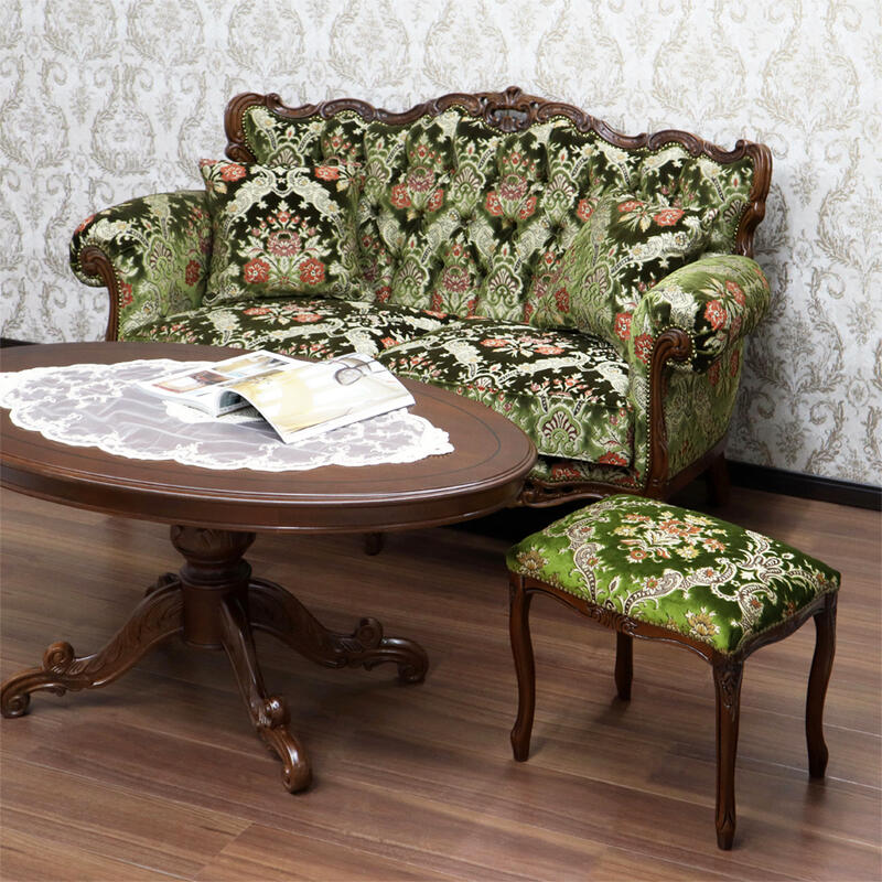 楽天市場】イタリア製 金華山織 2Pソファクラシック アンティーク