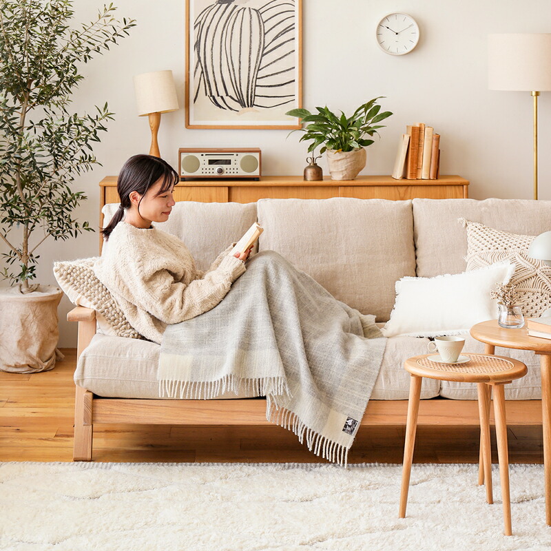 楽天市場】ウール ブランケット Silkeborg ダナーヤ フレームチェック