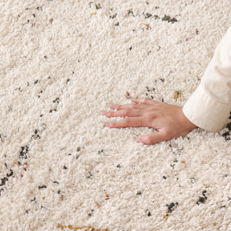 楽天市場】ラグ ラグマット BIANCA LINE-DOT 133×190 ベニワレン風