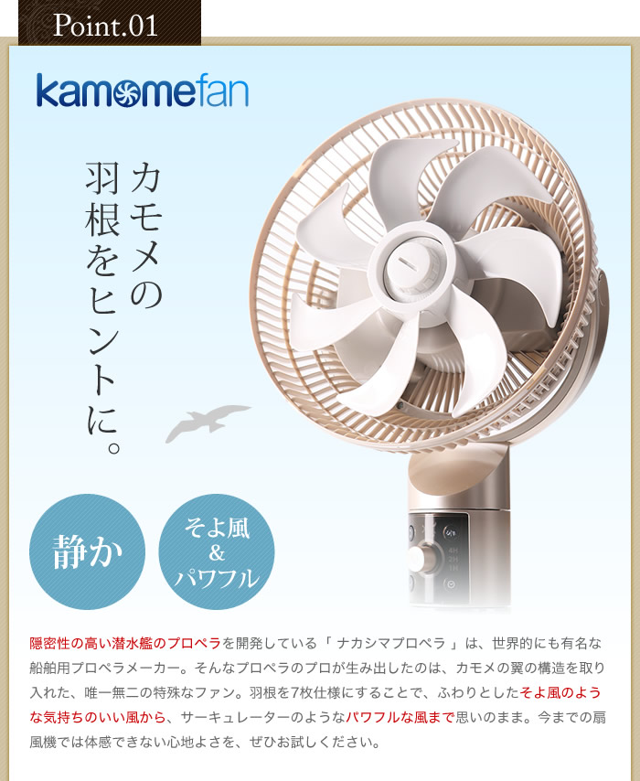 インテリアショップ roomy カモメファン Fシリーズ 20cm