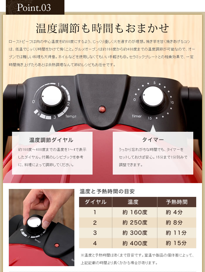 インテリアショップ roomy vitantonio ビタントニオ グルメオーブン VGO-55