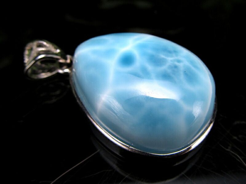 水面のような美しい模様 ラリマー ブルーペクトライト ペンダント