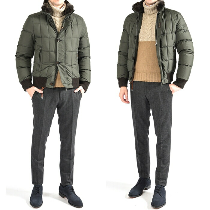 MOORER SOLERI-KM ショート丈が軽快な大人のダウンブルゾン