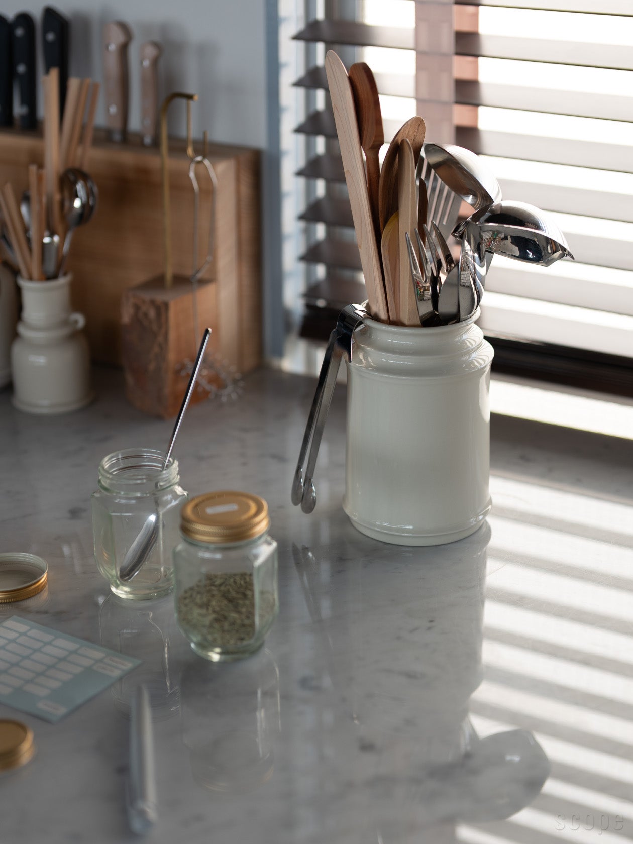 楽天市場】スコープ / キッチンツールキャニスター170mm グレー