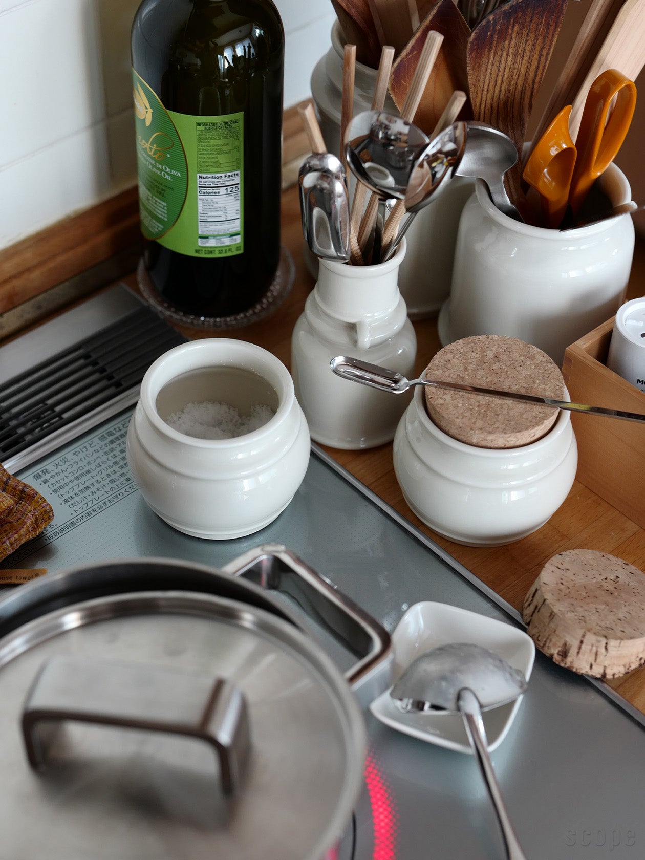 楽天市場】スコープ / キッチンツールキャニスター 75mm 樽 グレー