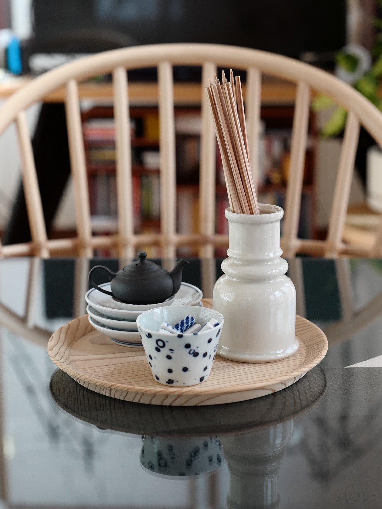 楽天市場】スコープ / キッチンツールキャニスター 箸立て グレー