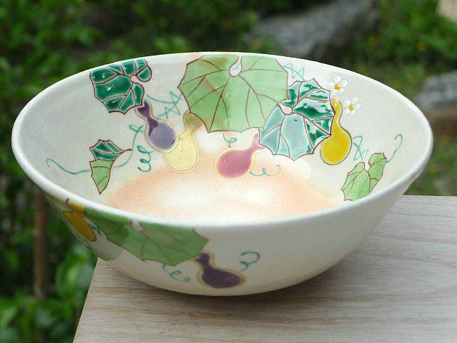 六瓢平茶碗 亨 - 京焼清水焼 松韻堂