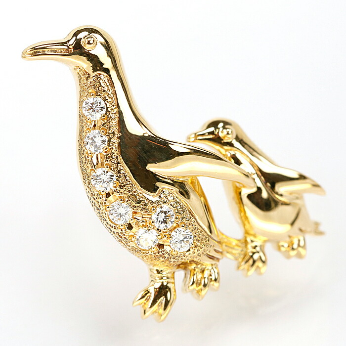 楽天市場】☆3/6 ミキモト ダイヤモンド ピンブローチ 0.09ct K18