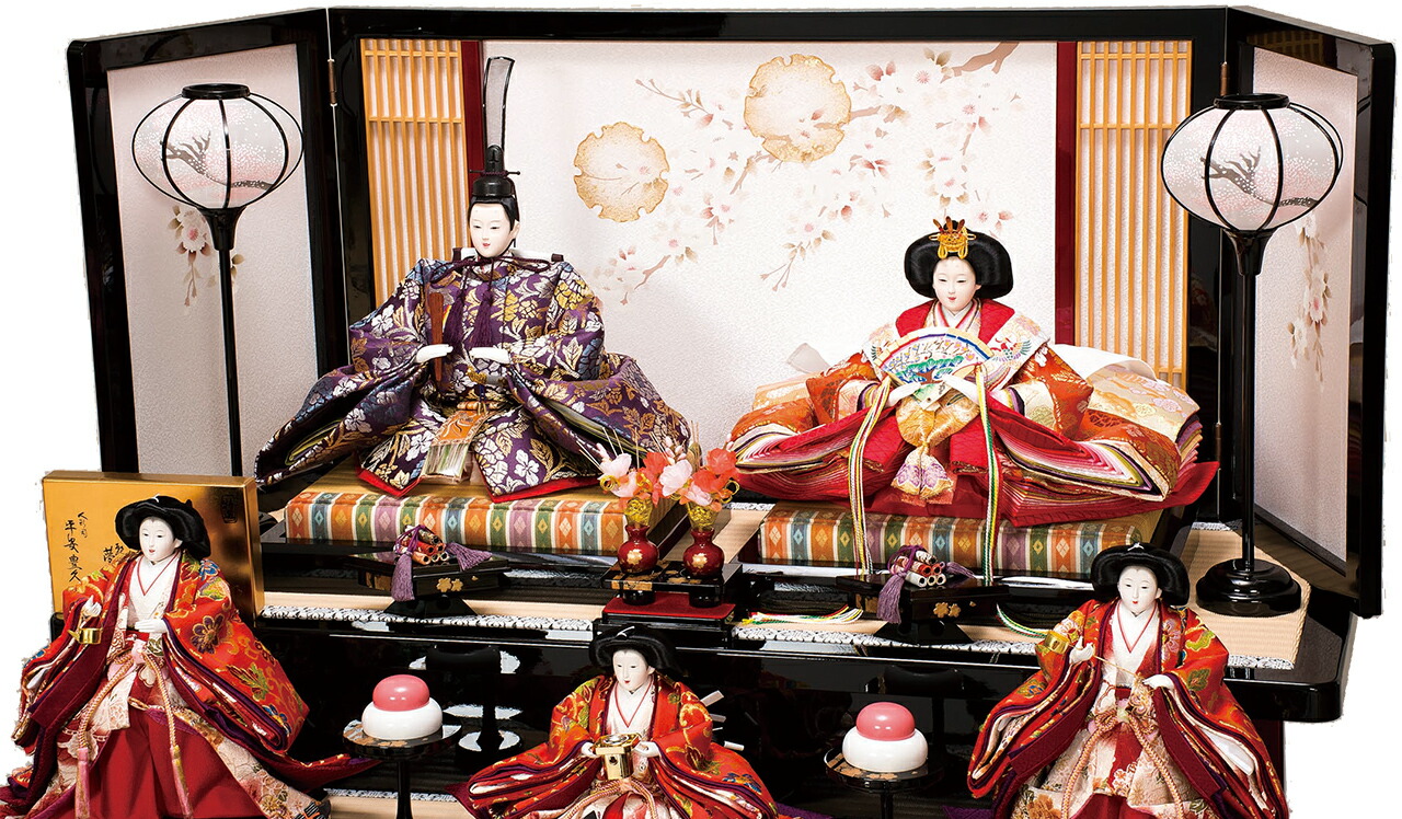 雛人形 五段十二人飾りセット【P84106】インターネット店だけ☆限定