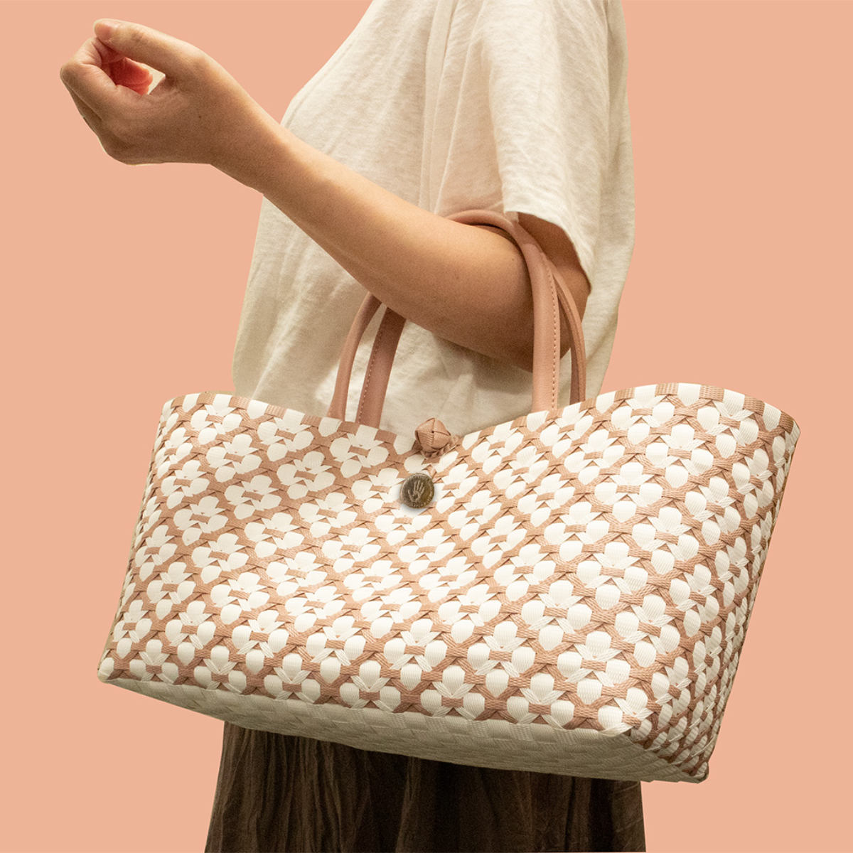 楽天市場】かごバッグ Handed By MOTIF M 手編み （パサール メルカド