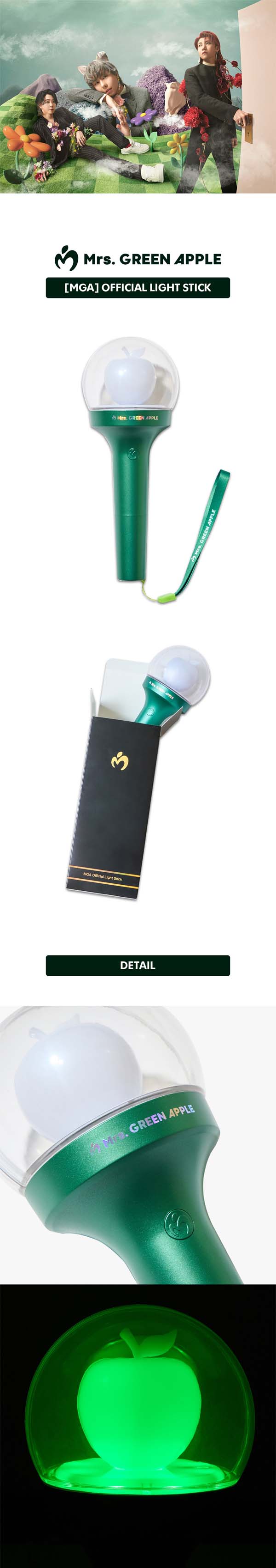 ミセスグリーンアップル ライトスティック ミセス ペンライト ➁