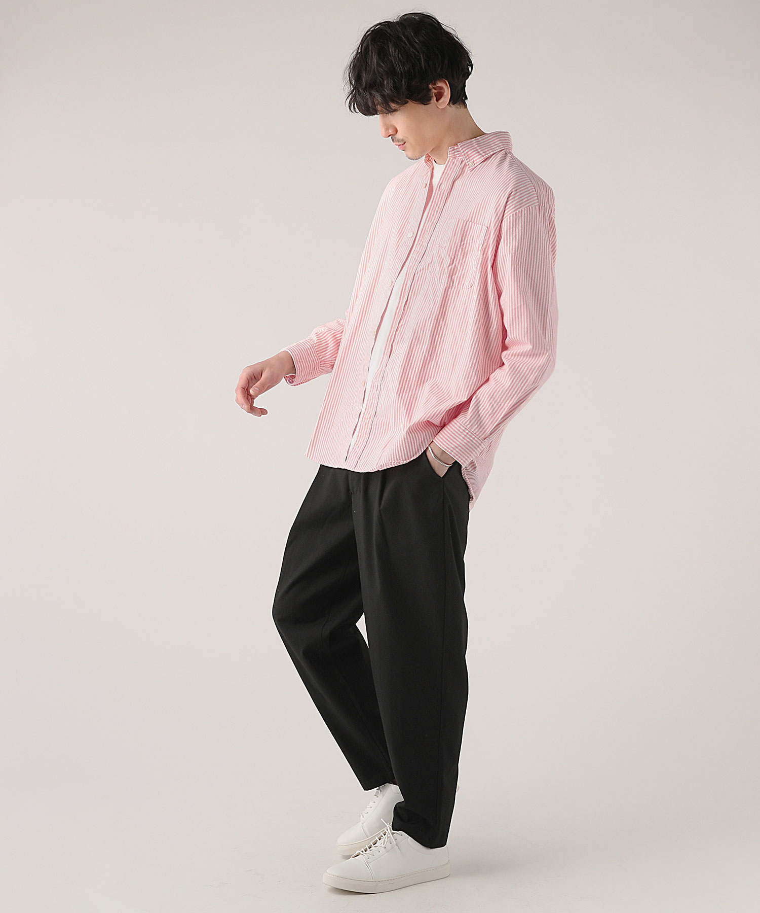 日本製オックスストライプボタンダウン長袖シャツ | 【公式】SPU スプ