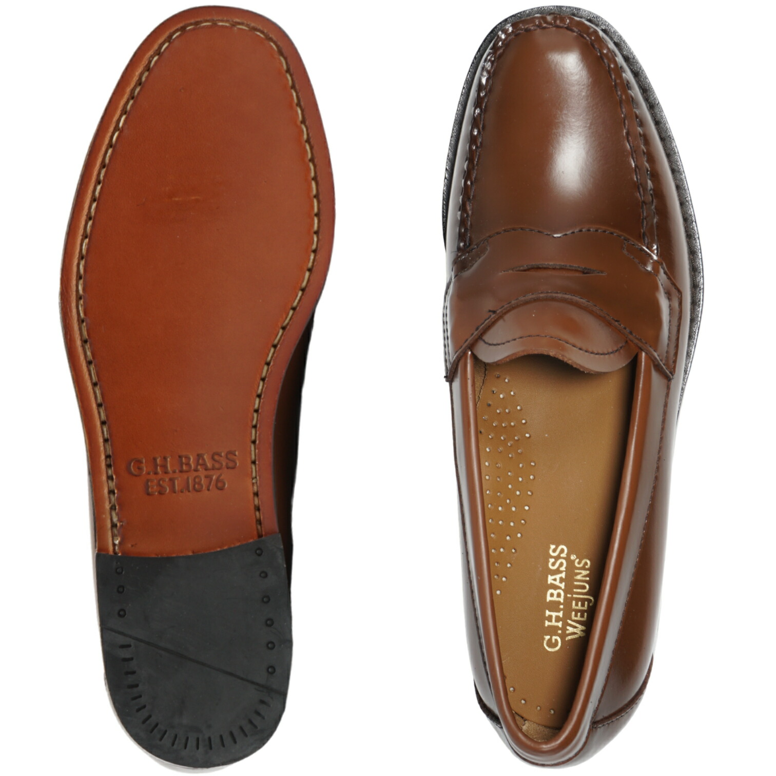 楽天市場】【返品交換可】G.H.BASS バス LOGAN ローガン COGNAC