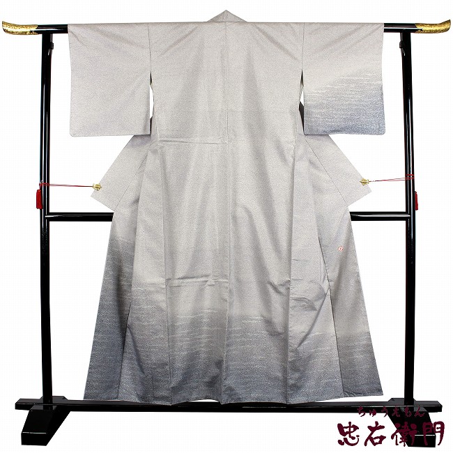 中古】 証紙付 【白山工房】 本場牛首紬 牛首紬 牛首 付下げ 中古 正絹