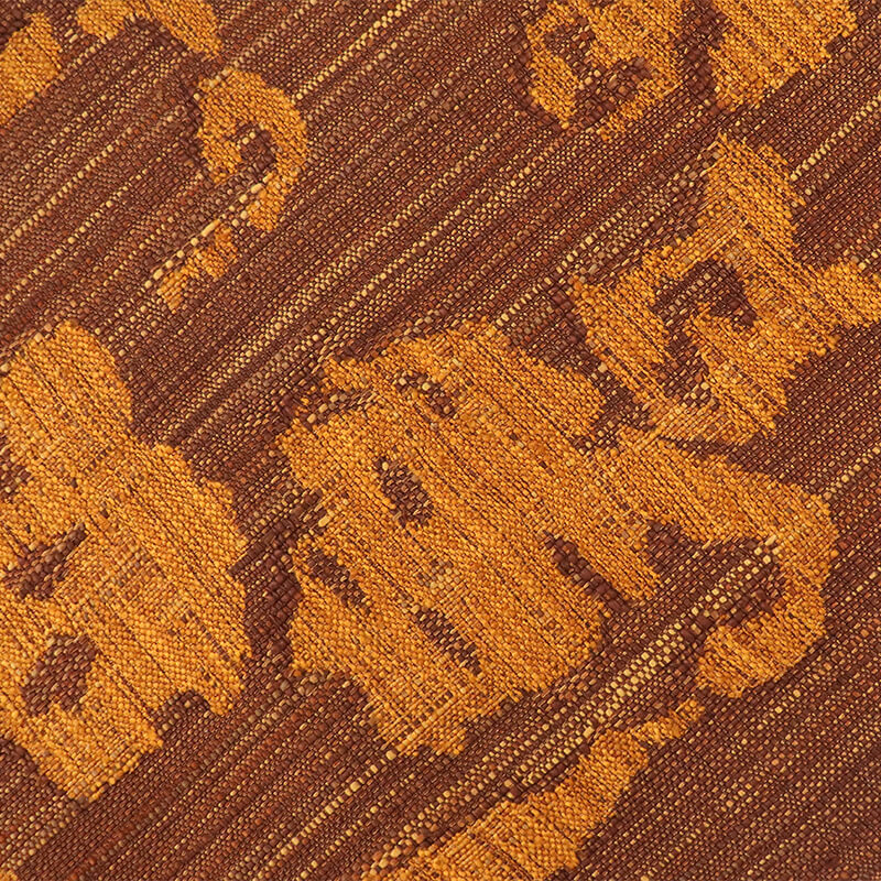 春一番の日に着たい色】【中古】 名古屋帯 正絹 八寸帯 六通柄 茶色