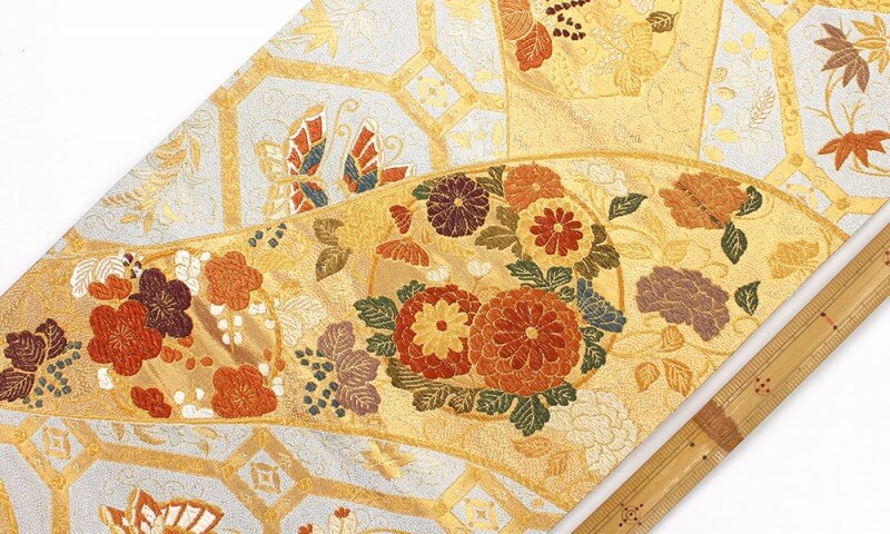 価格見直し宣言】 【中古】 袋帯 リサイクル レディース 正絹 ゴールド