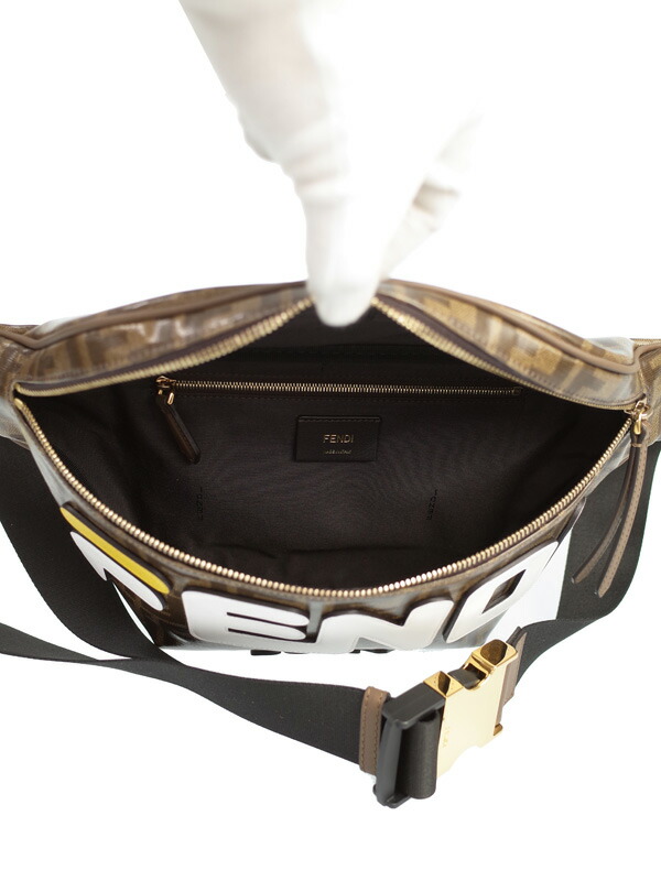 FENDI】フェンディ『ロゴ入り ズッカ柄ウエストポーチ』8BM006 メンズ