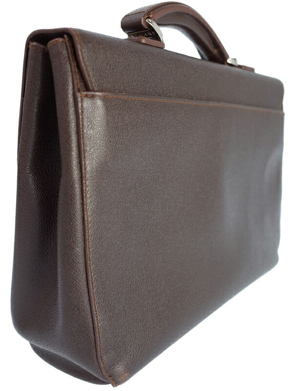 BVLGARI】ブルガリ『レザー ブリーフケース』メンズ ビジネスバッグ 1