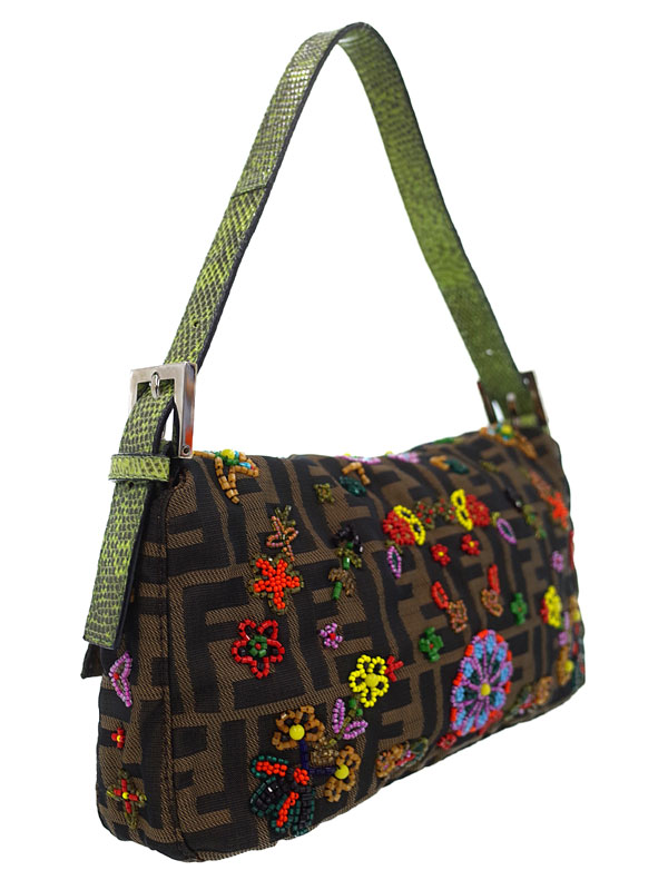 FENDI】【ビーズ刺繍】フェンディ『ズッカ柄 バケットバッグ』26424