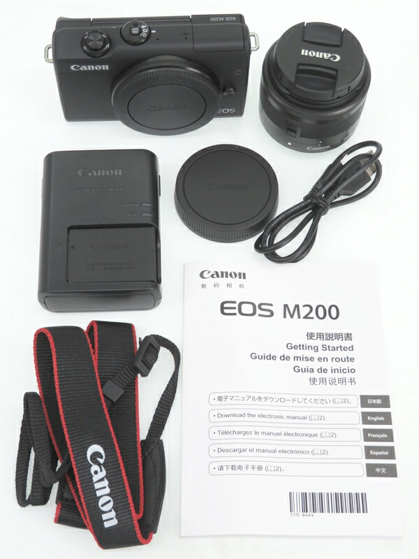 Canon】キヤノン『EOS M200 EF-M15-45 IS STM レンズキット ブラック