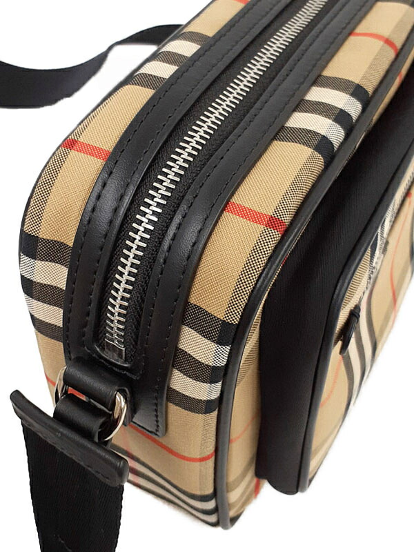 BURBERRY】バーバリー『ヴィンテージチェック＆レザー クロスボディ