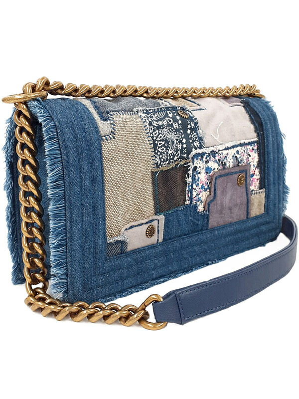 CHANEL】シャネル『ボーイシャネル デニム パッチワーク チェーン