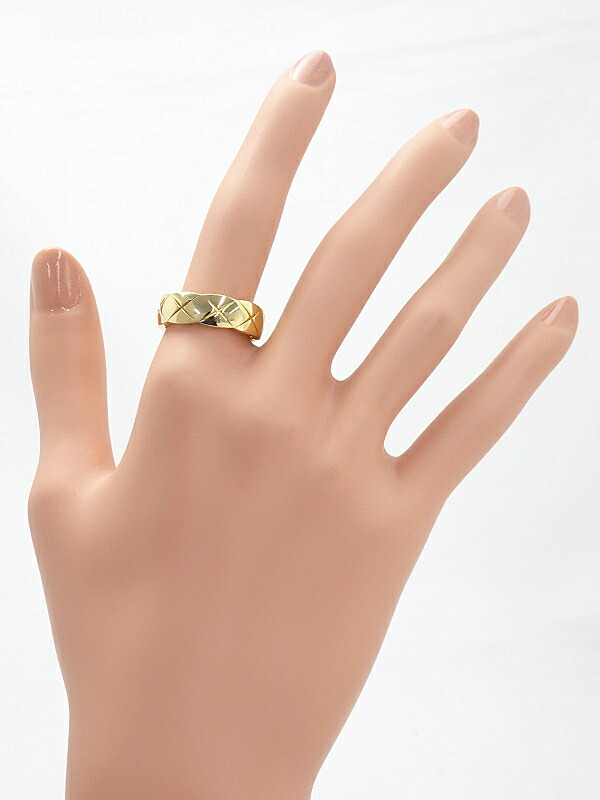 CHANEL】シャネル『K18YG ココ クラッシュ リング ミディアム』17号