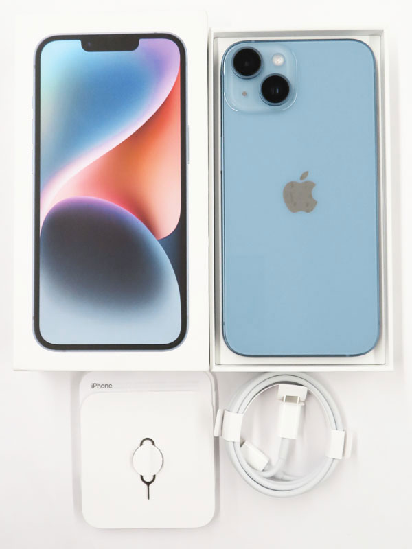 Apple】アップル『iPhone 14 128GB SIMフリー ブルー』MPVJ3J/A 2022年
