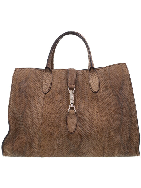 GUCCI】グッチ『ニュージャッキー パイソン トートバッグ』362970