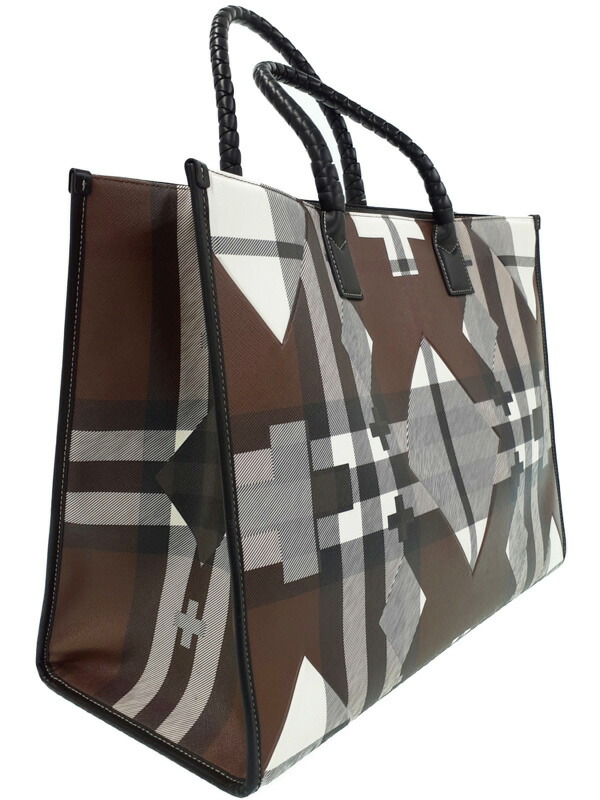 BURBERRY】バーバリー『チェック柄 トートバッグ』8051347 メンズ