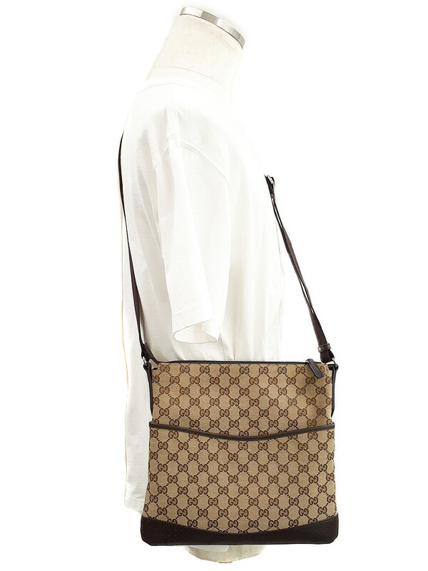 GUCCI】グッチ『GGキャンバス ショルダーバッグ』145857 ユニセックス
