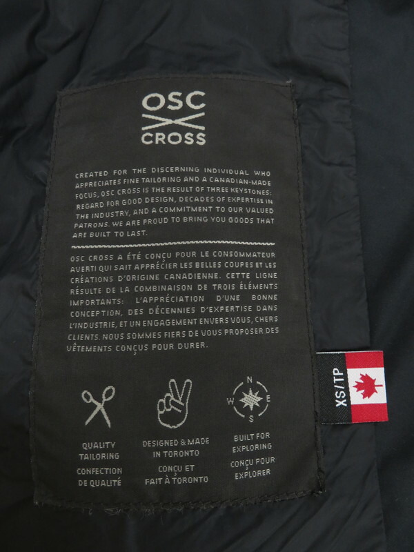 OSC CROSS】【カナダ製】【アウター】オーエスシークロス『ダウン