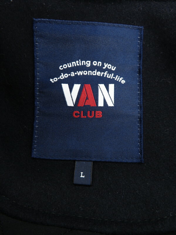 VAN CLUB】【アウター】ヴァンヂャケット『レザー切替スタジャン sizeL