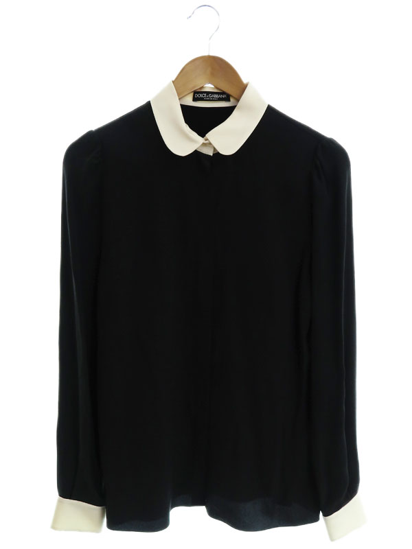Dolce＆Gabbana】ドルチェアンドガッバーナ『シルク 長袖ブラウス