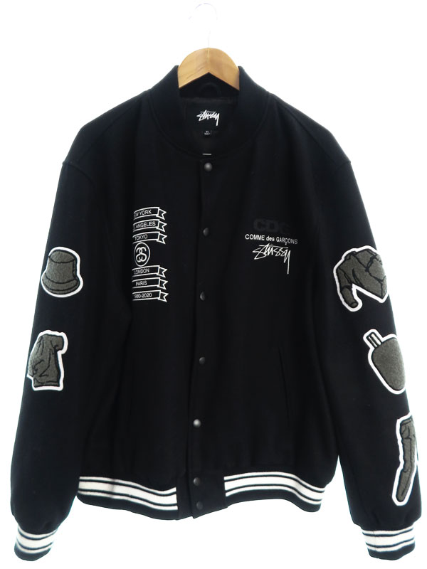STUSSY】ステューシー『40th varsity jacket CDG コムデギャルソン