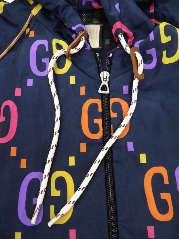 GUCCI】グッチ『ジャンボGG ナイロンジップアップパーカー size44