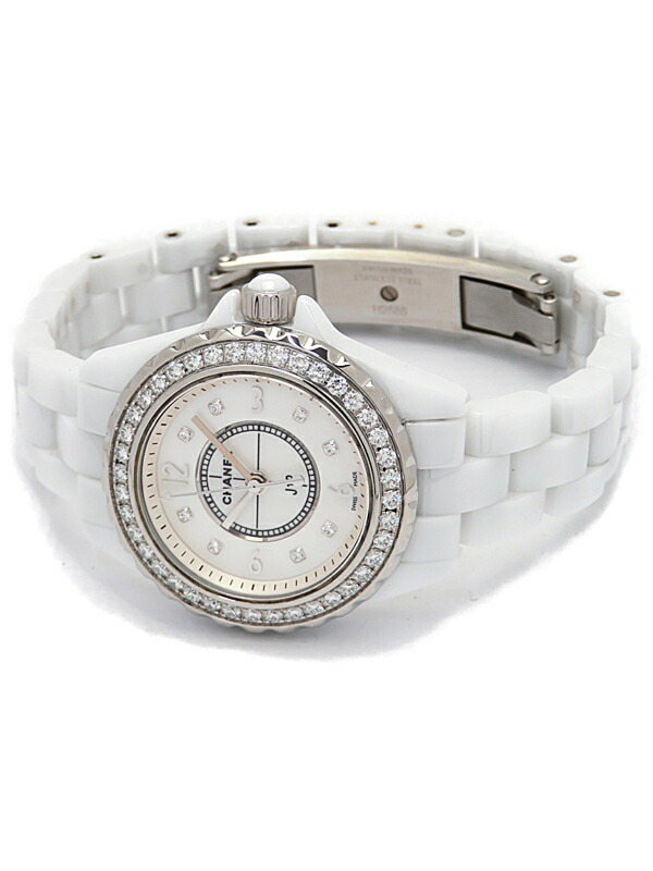 CHANEL】シャネル『J12ホワイトセラミック 29mm 8P＆ベゼルダイヤ