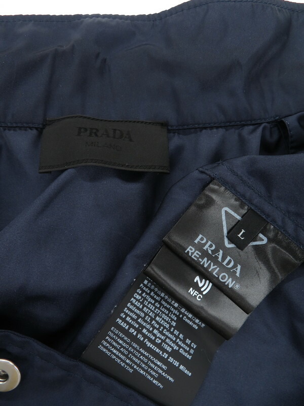 PRADA】プラダ『Re Nylon 三角ロゴ トライアングルプレート 半袖シャツ