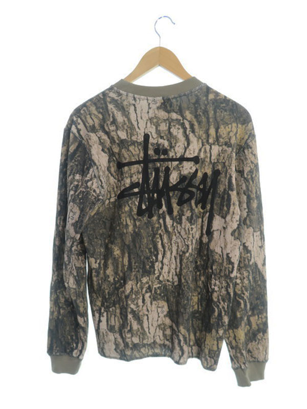STUSSY】ステューシー『ストックロゴ リアルツリーカモ サーマル 長袖