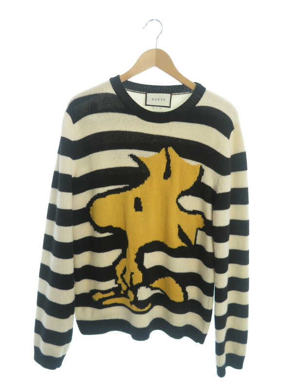 GUCCI】グッチ『ピーナッツコラボ ウッドストック ボーダー ニット