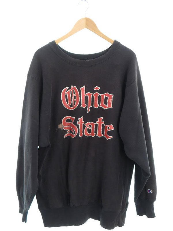 champion】チャンピオン『90s 刺繍タグ OHIO STATE オハイオ 目あり