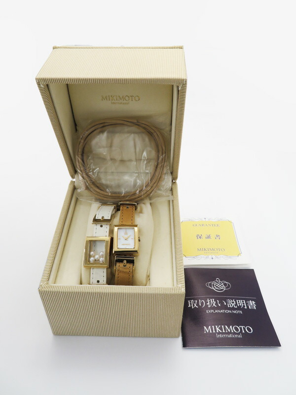 MIKIMOTO】ミキモト『MFW パールウォッチ ツインベルト』レディース
