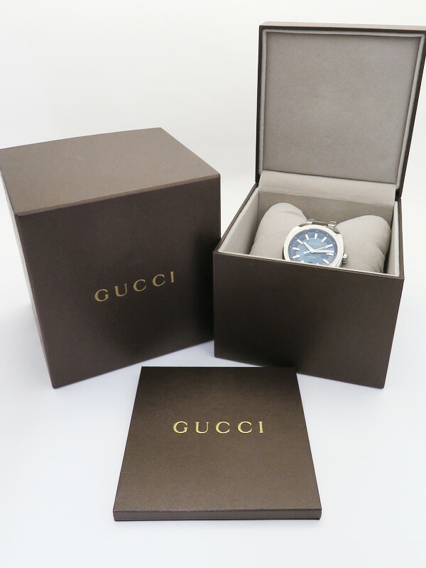 GUCCI】グッチ『GG2570』YA142303 メンズ クォーツ 1ヶ月保証【中古