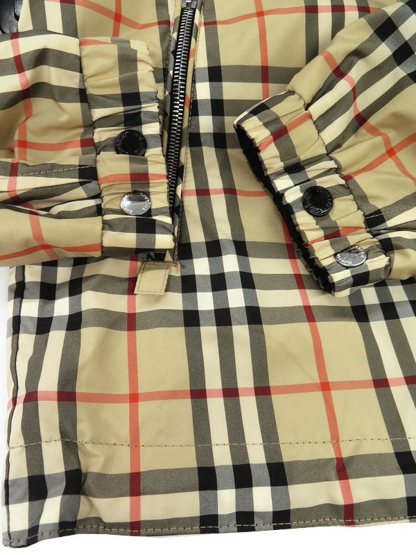 BURBERRY】バーバリー『リバーシブル チェック ジップアップパーカー