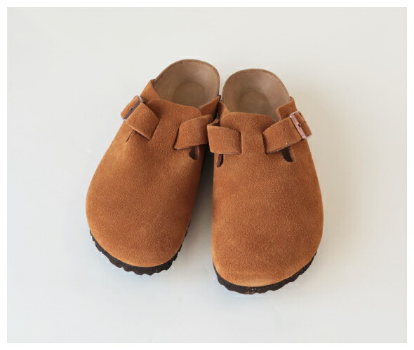 BIRKENSTOCK - Boston Suede Leather - MINK - WOMEN'S
