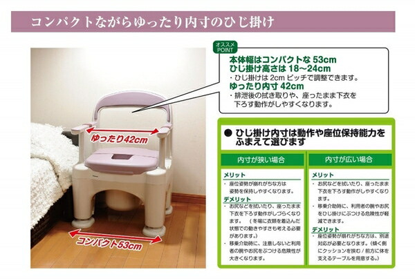 楽天市場】ポータブルトイレ 座楽 ラフィーネ（前後傾斜脚付き） 脱臭