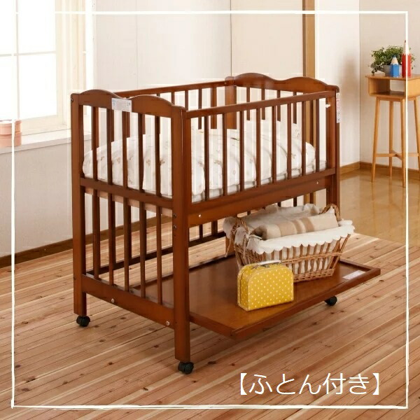 楽天市場】【代引不可】ベビーベッド ミニ アン キンタロー キャスター