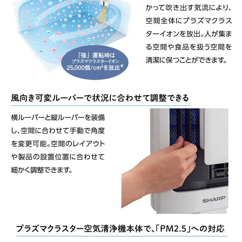 SHARP FU-MK500 約15畳用 壁掛け・棚置き兼用型プラズマクラスター空気