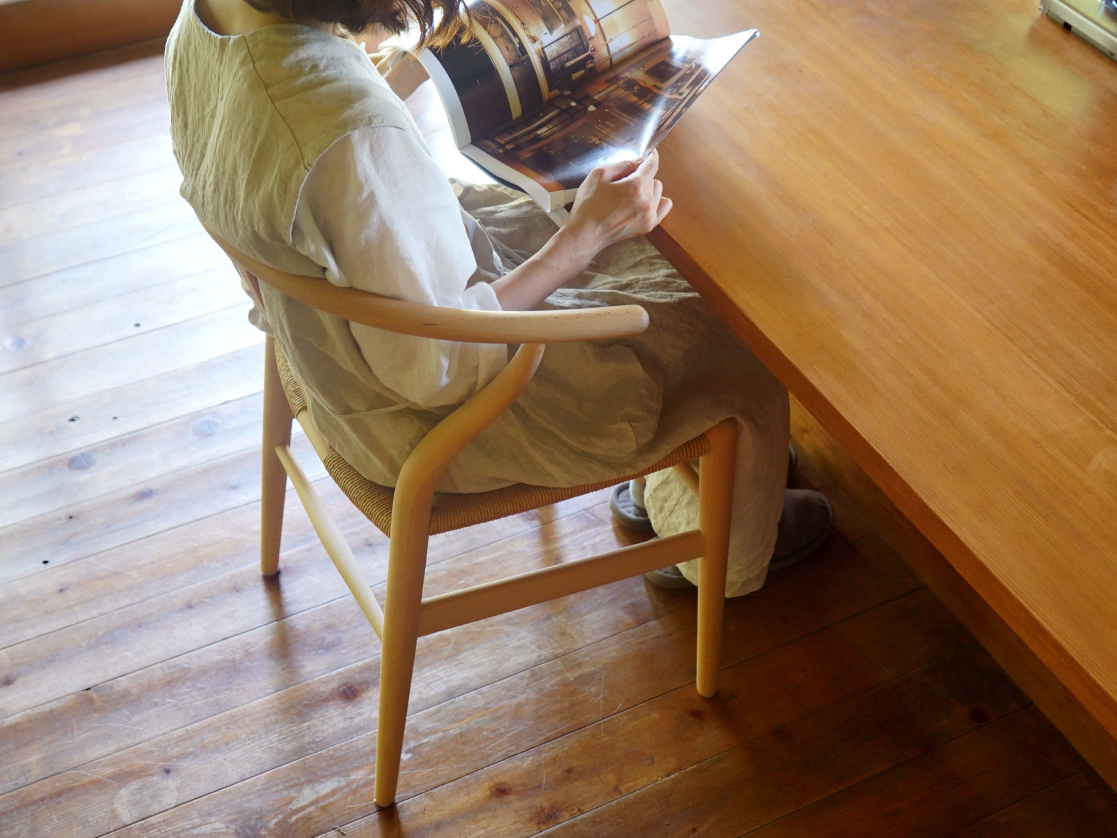 楽天市場】Yチェア ビーチ オイルフィニッシュ 45cm／43cm【Yチェア